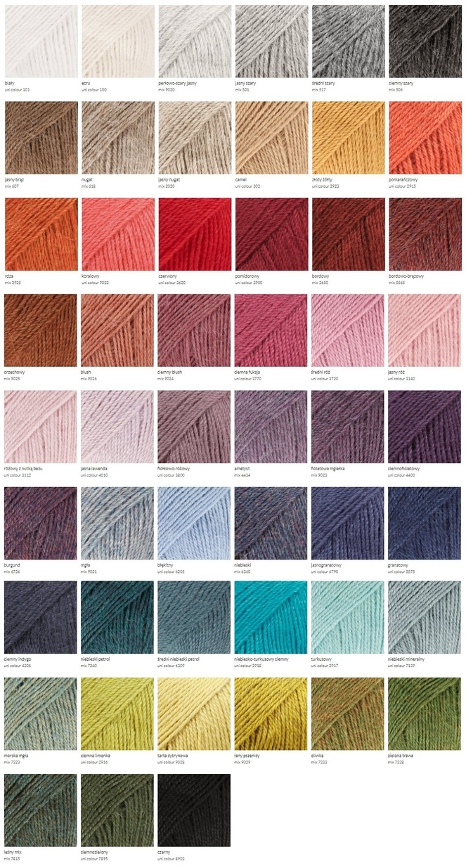 Czapka wywijana zrobiona ręcznie LAURIN 100% Alpaka 9041 miedziany brąz