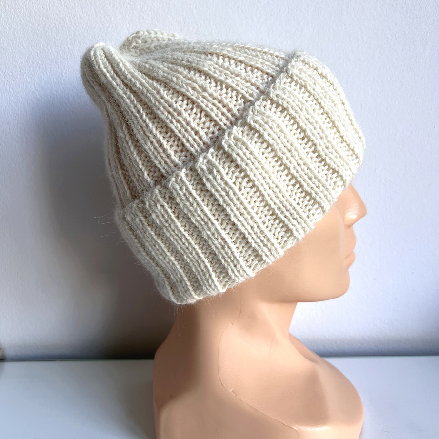 LAURIN Beanie 100% Alpaca 100 Ecru