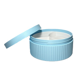 Okrągłe pudełko organizer na drobiazgi Błękit Duży