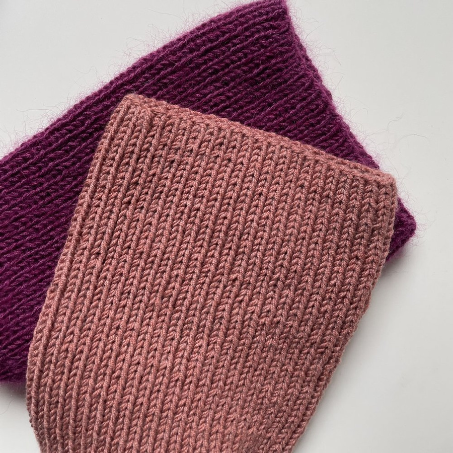 NANA Handgemachte Mütze aus Merinowolle 48 Blush Wintermütze