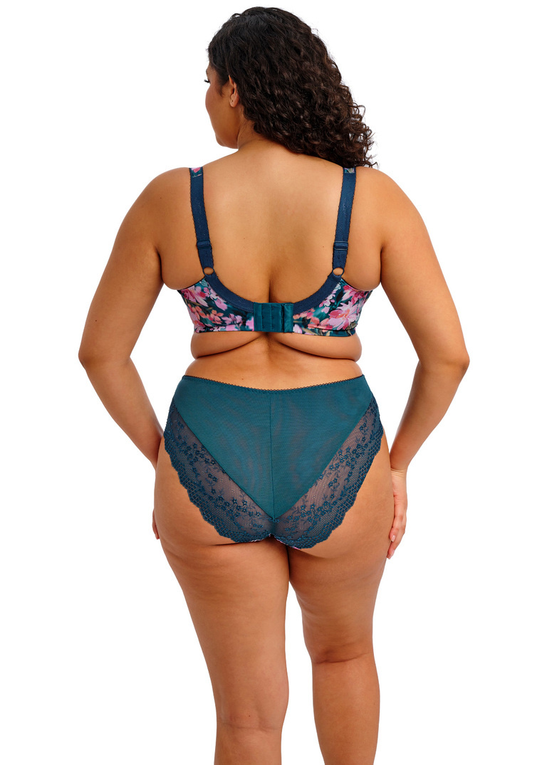 Biustonosz Elomi LUCIE EL4490TOL Uw Plunge Bra - Stretch Teal Floral