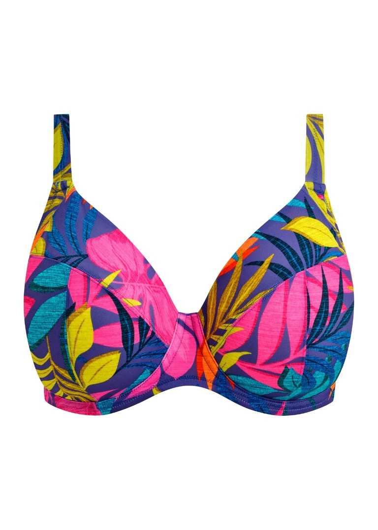Biustonosz kąpielowy Elomi PORTO RAFTI ES803302INO Uw Plunge Bikini Top Indigo