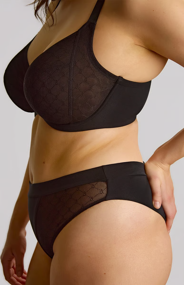Biustonosz Sculptresse by Panache MUSE 11446 Plunge Bra Black