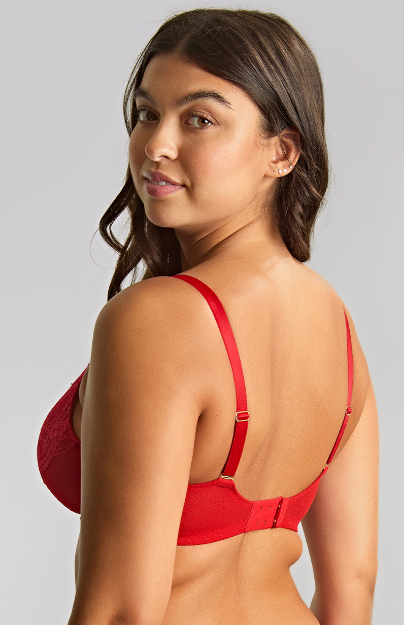 Biustonosz Panache HEIDI 11306 High Apex Plunge Bra Ruby Red