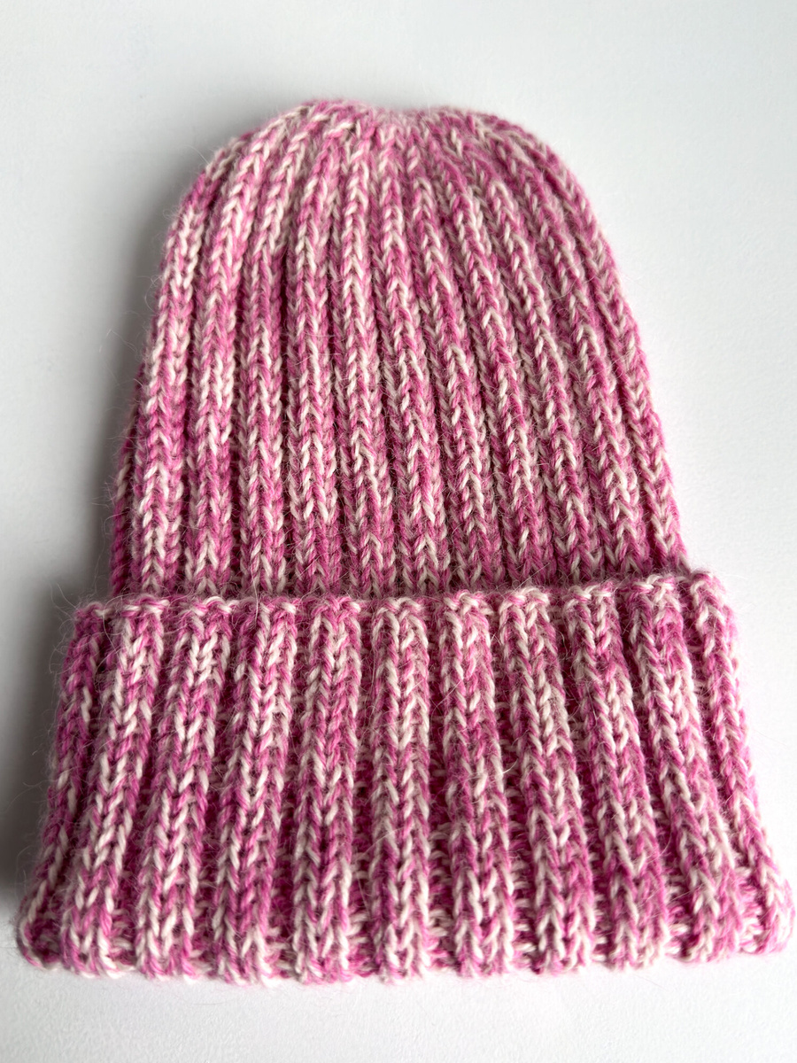 LAURIN Beanie 100% Alpaca 9034/100 Płatek Róży