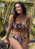 Figi kąpielowe Fantasie Swim MYKONOS COVE FS505972BLK Mid Rise Bikini Brief Black