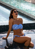 Biustonosz kąpielowy Freya Swim OCEAN BREEZE AS206010DEN Uw Bandeau Bikini Top Denim