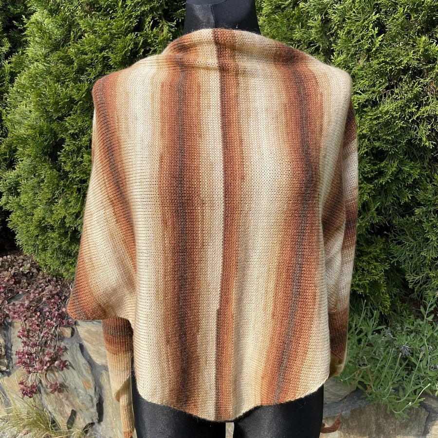 Chusta trójkątna Karmelowa