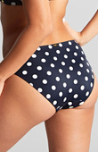 Figi kąpielowe Panache Swim ANYA RIVA SPOT SW1456 Gather Pant Navy/Vanilla