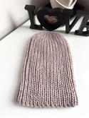 JANKA Handmade Wool Beanie 47 Light Beige Nitkowe Love