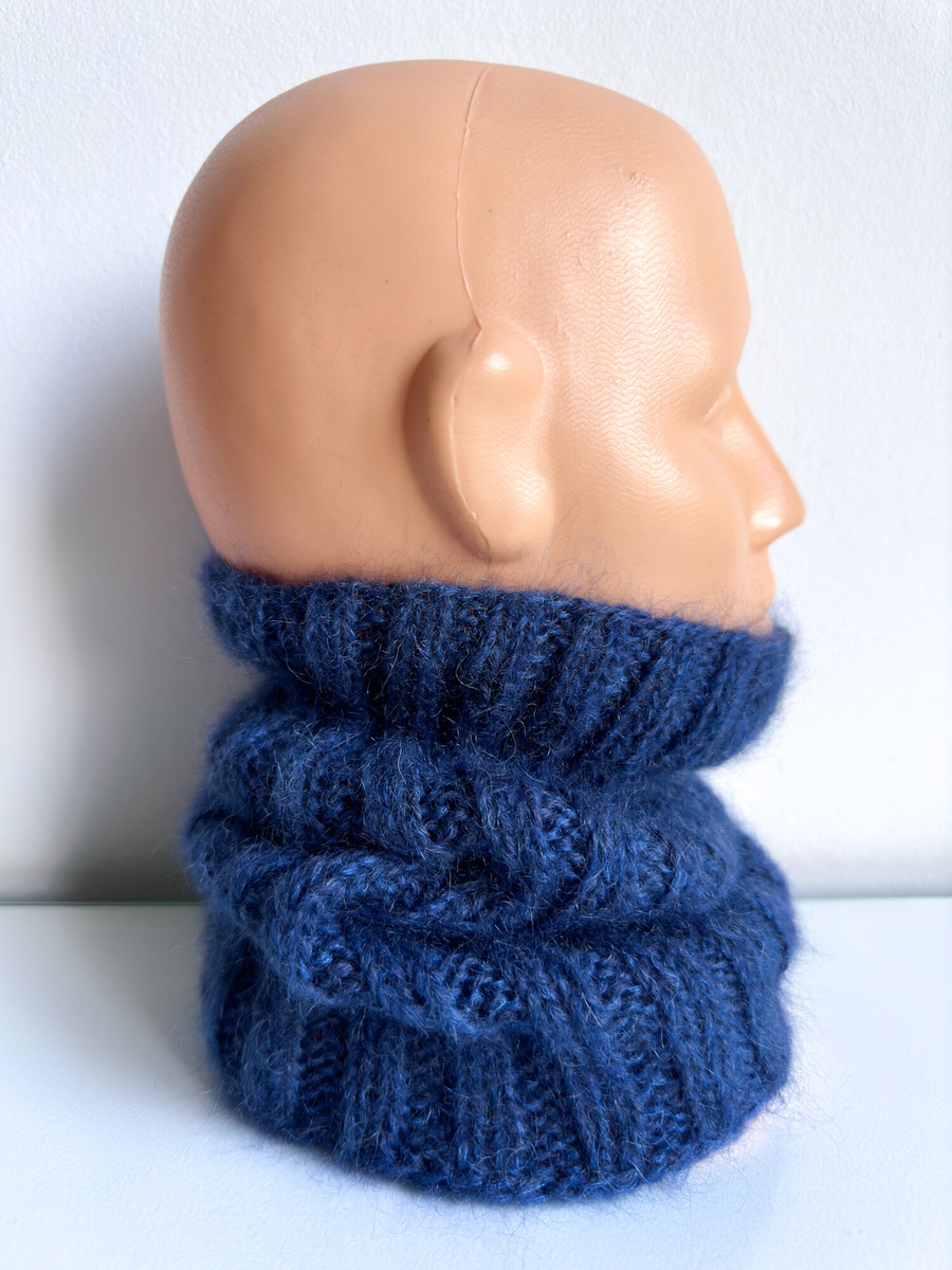 Ręcznie robiony KOMIN MARGARET 2.0 100% Alpaka plus 2x nitka moher z jedwabiem 4305/28 Ciemny Indygo