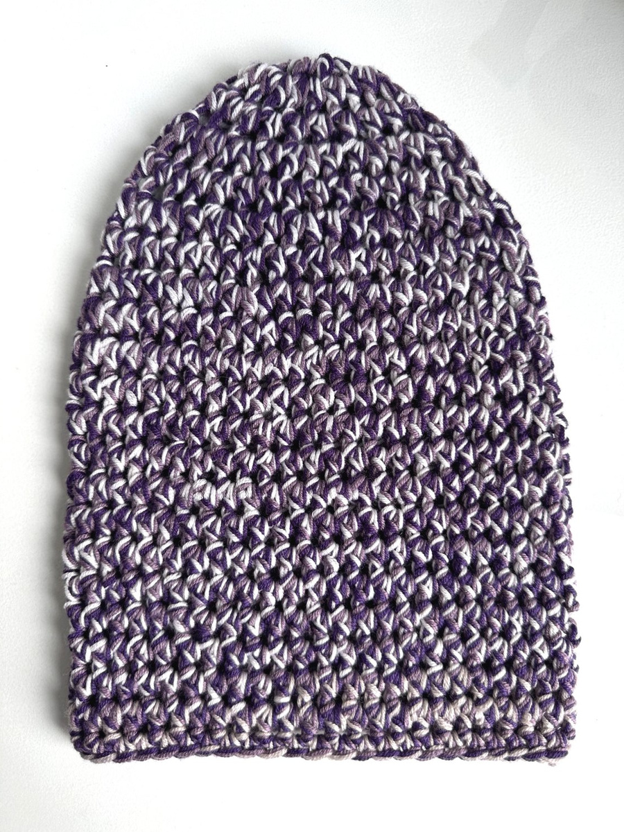 Czapka beanie z 100% Baby Merino Multicolor 8 unikat