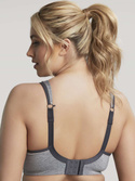 Biustonosz sportowy z fiszbiną i miękką miseczką Sculptresse Panache Sport ACTIVATE 9441 Sports Balconnet Charcoal Marl