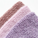 Handgefertigte Damenmütze AUREA 100% Baby Merino plus Mohair und Seide 54/40 Puderrosa