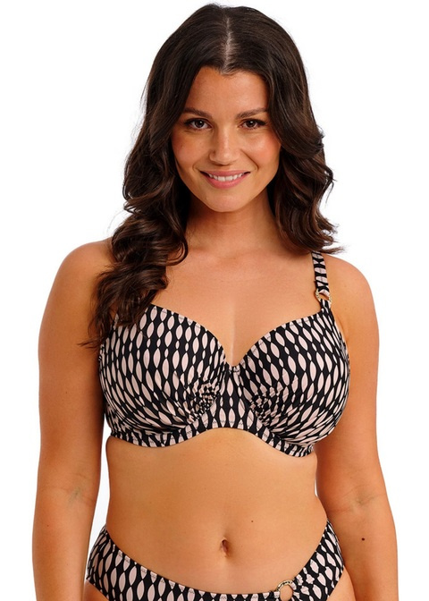 Biustonosz kąpielowy Fantasie SHELL BAY FS506901DEB Uw Gathered Full Cup Bikini Top Desert Blush