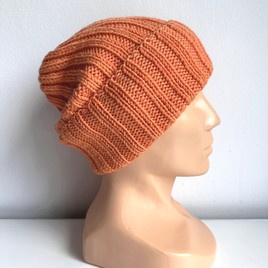 HELLI Handmade Merino Wool Beanie 36 Orange