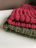 LAURIN Beanie 100% Alpaca 7895 Dark Green