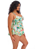 KOMPLET - Koszulka kąpielowa i majtki Elomi SUNSHINE COVE Aqua ES801861AQA Non Wired Moulded Tankini Top (44) + majtki