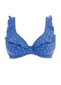 KOMPLET - Strój kąpielowy dwuczęściowy Freya JEWEL COVE Azure - biustonosz i majtki - wybierz fason i rozmiar (30G, 30H, 32D, 34DD, 34E)