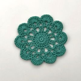 Urocze podkładki z bawełny - komplet 6 sztuk Mięta