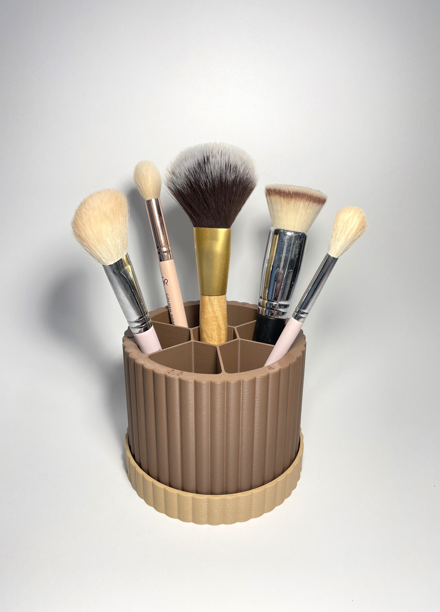 Spin & Sort Obrotowy organizer na szydełka, długopisy, pędzle Czekolada Mleczna Kawa