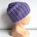 HELLI Handmade Merino Wool Beanie 14 Purple