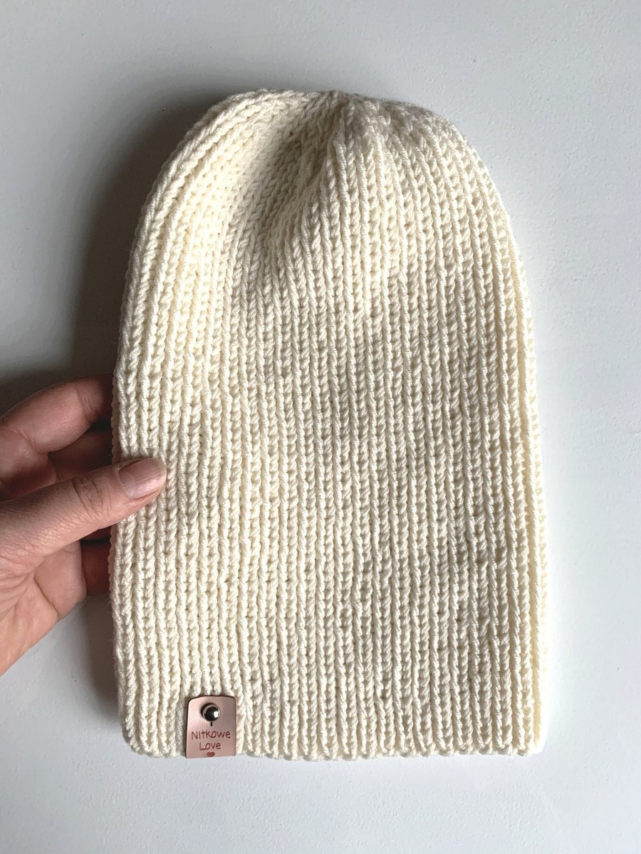 Czapka wełniana NANA 100% Baby Merino 02 Ecru