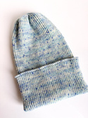 Beanie czapka z wełny merino VARELLA 100% Baby Merino Print 100 Syreni Śpiew
