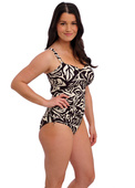 Koszulka kąpielowa Fantasie Swim ARUBA NIGHTS FS505351LAC Uw Adjustable Side Tankini Black & Cream