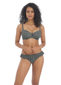 KOMPLET - Strój kąpielowy dwuczęściowy Freya Swim CHECK IN Monochrome - wybierz fason i rozmiar (28G, 28GG, 30D, 32H, 34F, 34J, 36G)