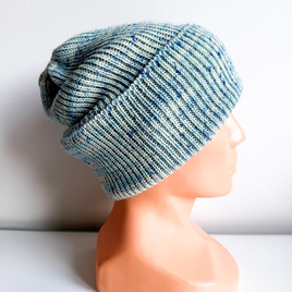 Beanie czapka z wełny merino VARELLA 100% Baby Merino Print 100 Syreni Śpiew