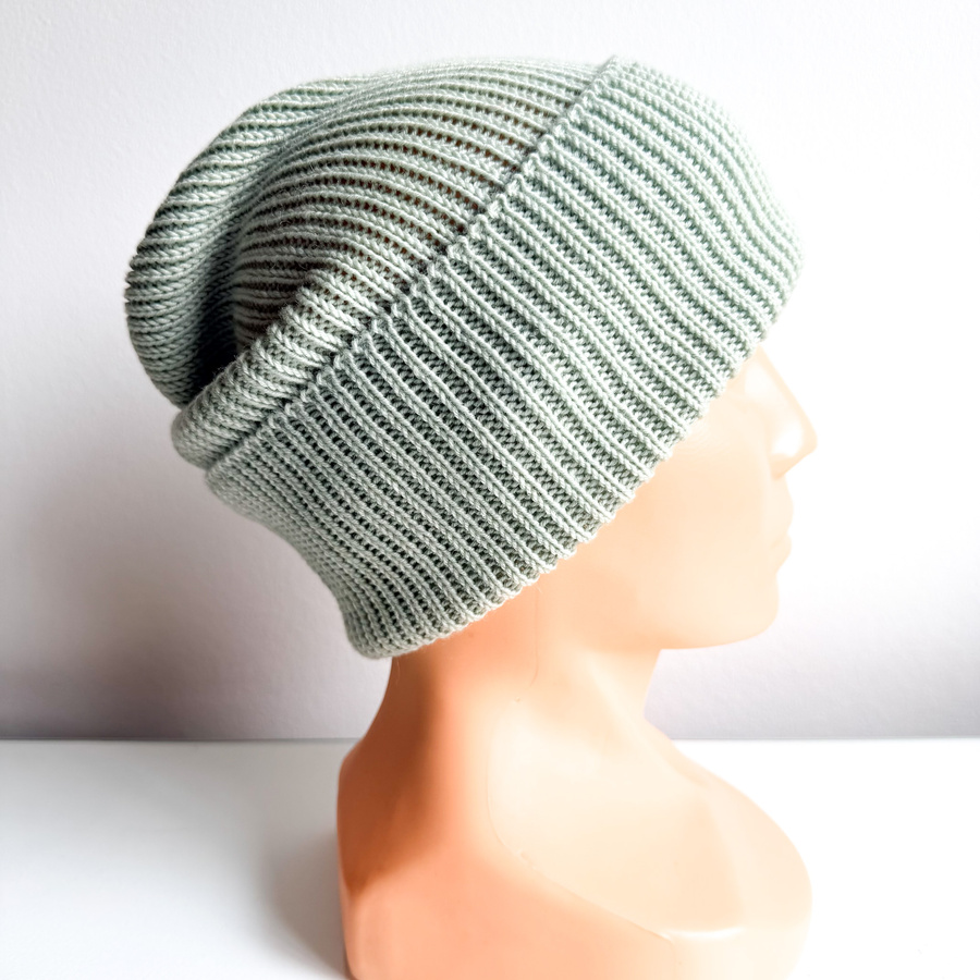 Beanie czapka z wełny merino VARELLA 100% Baby Merino 58 lody pistacjowe
