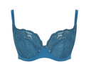 Biustonosz Panache ROCHA 10341 Biustonosz balkonowy z obniżonym mostkiem Peacock Blue