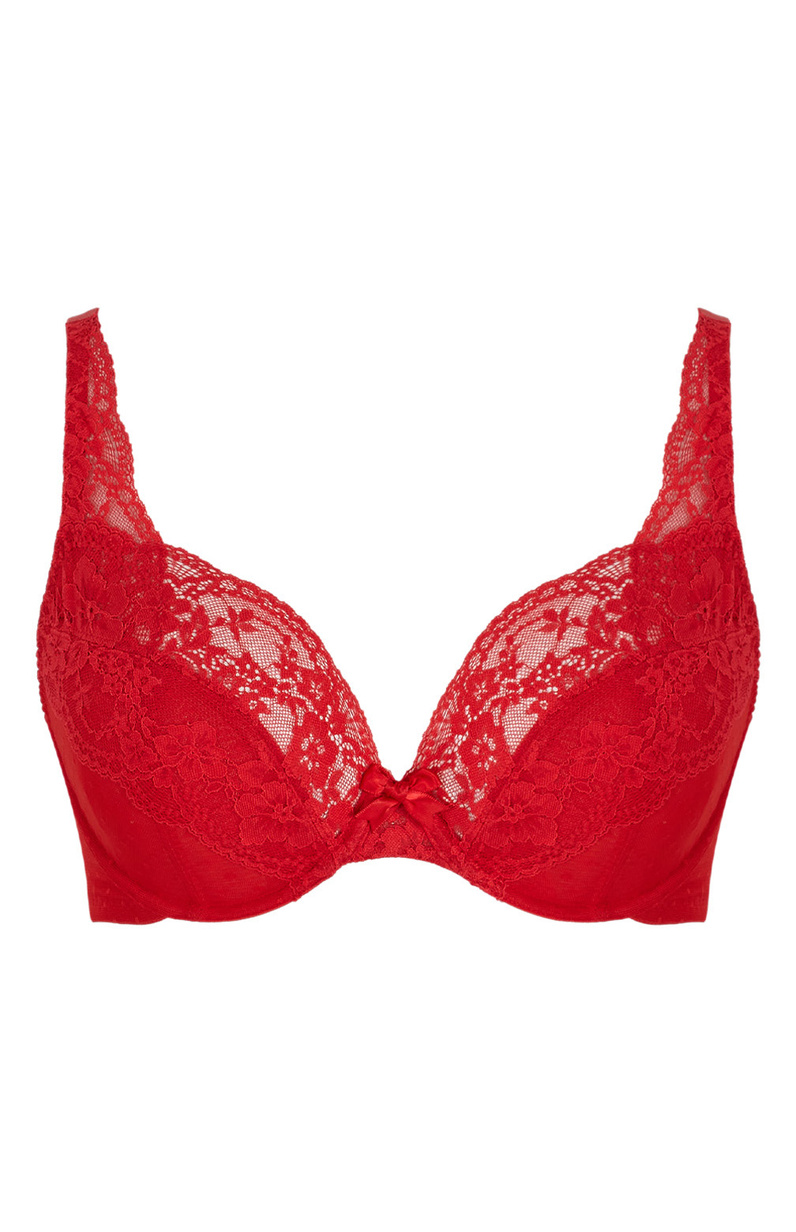 Biustonosz Panache HEIDI 11306 High Apex Plunge Bra Ruby Red