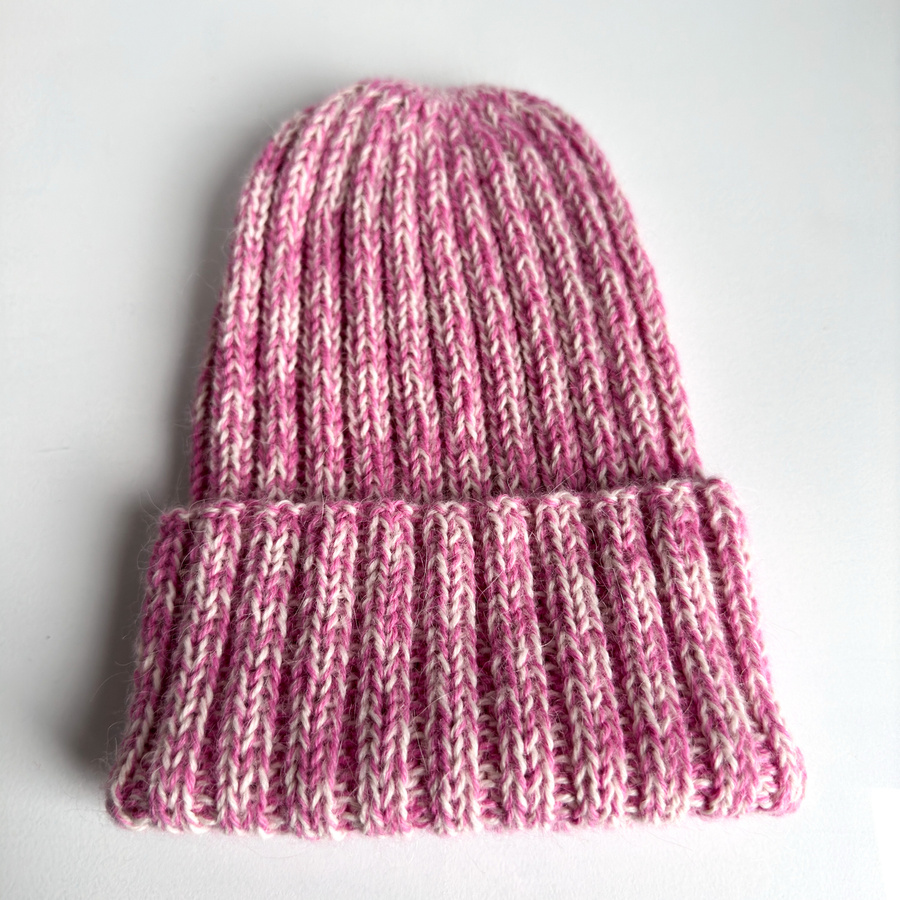 LAURIN Beanie 100% Alpaca 9034/100 Płatek Róży