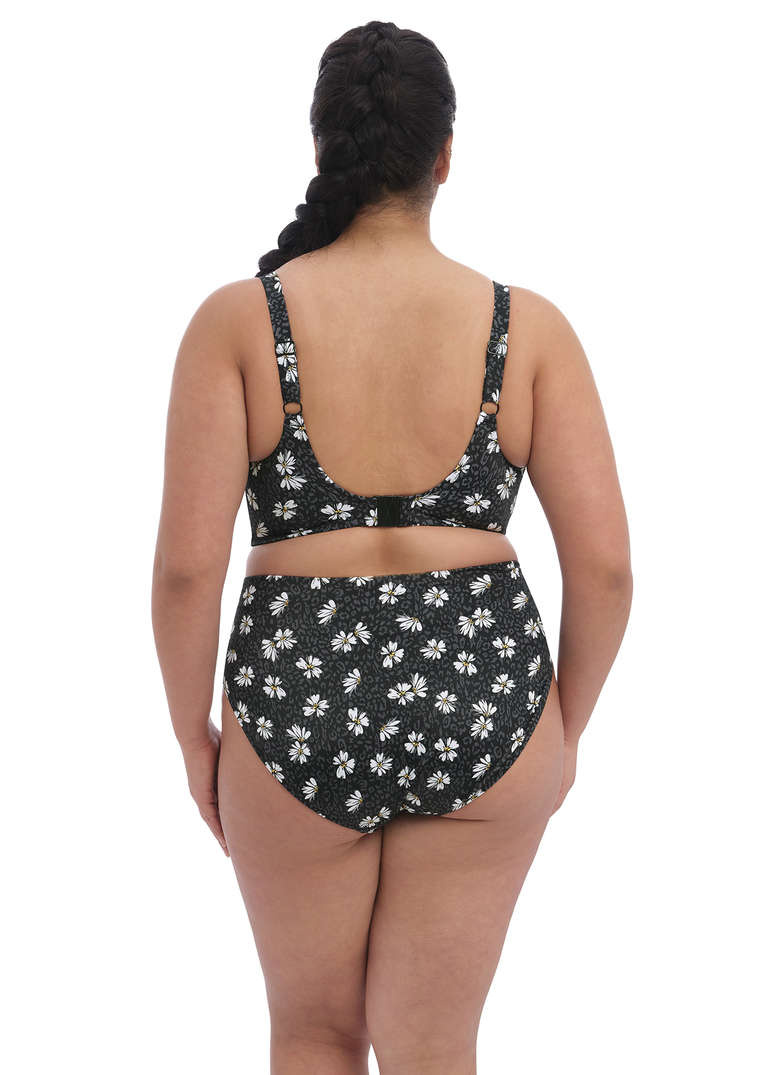 Biustonosz kąpielowy Elomi Swim PLAIN SAILING ES7274BDY Uw Plunge Bikini Top Black Daisy