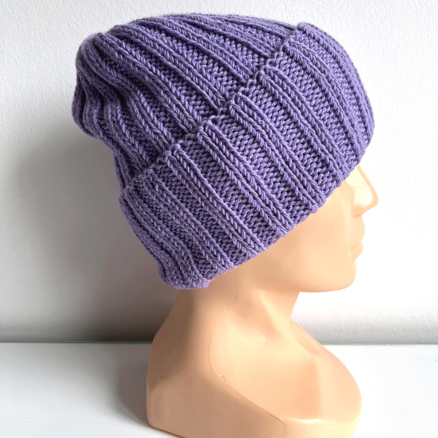 HELLI Handmade Merino Wool Beanie 14 Purple