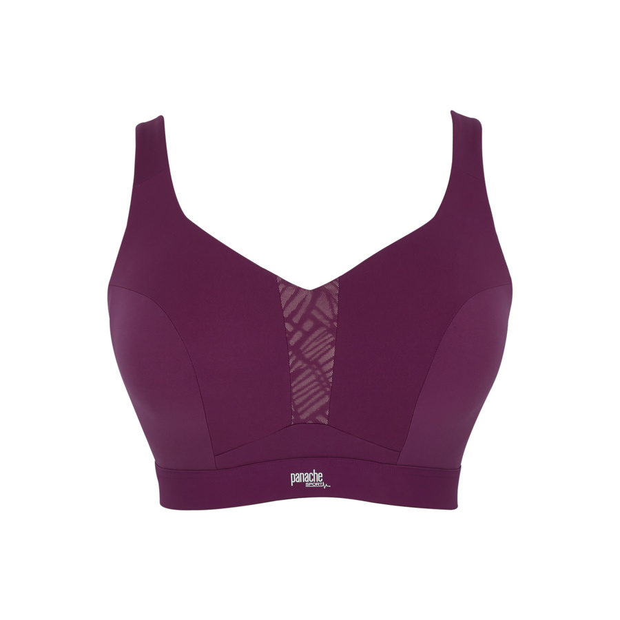 Biustonosz Panache Sport ENDURANCE 5022B Non Padded Sports Wired Bra Berry/Chalk