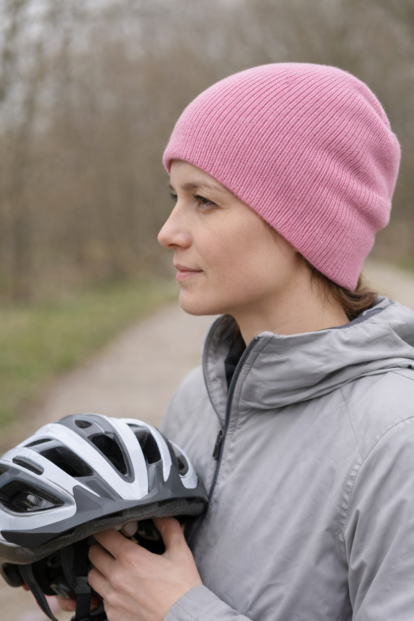 Czapka pod kask z wełny merino VARELLA 100% Baby Merino - WYBIERZ KOLOR