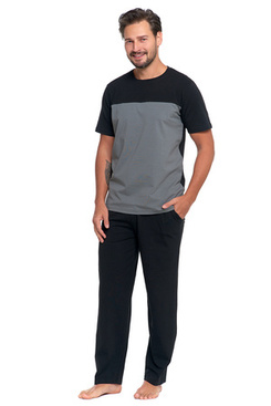 Piżama męska Moraj PDM3400-006 Czarna