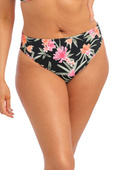 Figi kąpielowe Elomi Swim DARK TROPICS ES800172BLK Mid Rise Bikini Brief Black