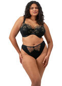 Biustonosz Elomi TEAGAN EL302615ALM Uw Padded Half Cup Bra Black / Almond