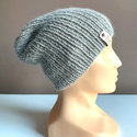 KIARA Beanie 100% Alpaca 501 Light Grey