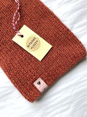 KIARA Handmade Beanie 100% Alpaca 2925 rdza