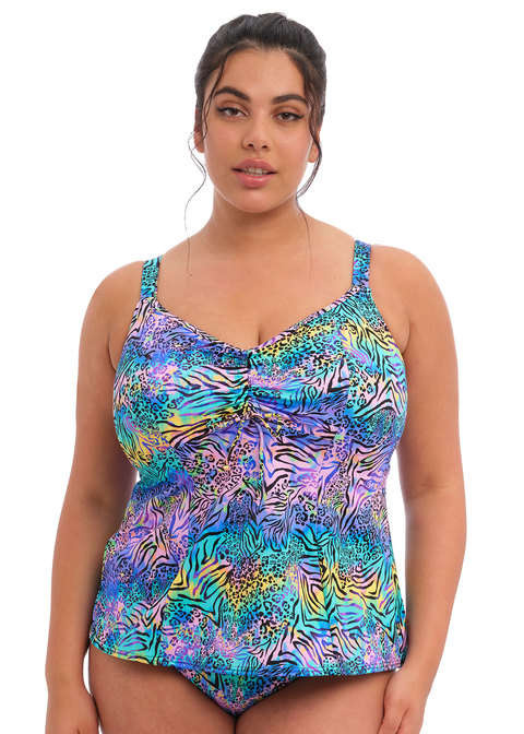 KOMPLET - Strój kąpielowy Elomi Swim ELECTRIC SAVANNAH ES800761ZEA 50 + ES800773LED 46