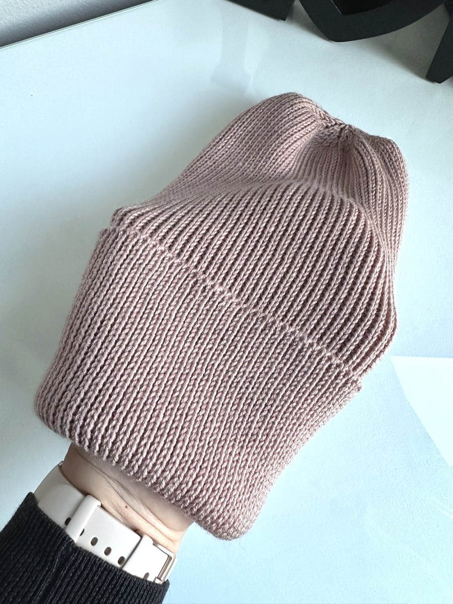 VARELLA – czapka z wełny merino 49 Pustynna Róża