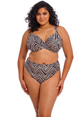 Figi kąpielowe Elomi Swim FIJI FALLS ES802672BLK Mid Rise Bikini Brief Black