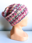 NELLI Handmade Merino Wool Beanie 19 Jagody i Śmietanka