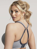 Biustonosz sportowy z fiszbiną i miękką miseczką Sculptresse Panache Sport ACTIVATE 9441 Sports Balconnet Charcoal Marl