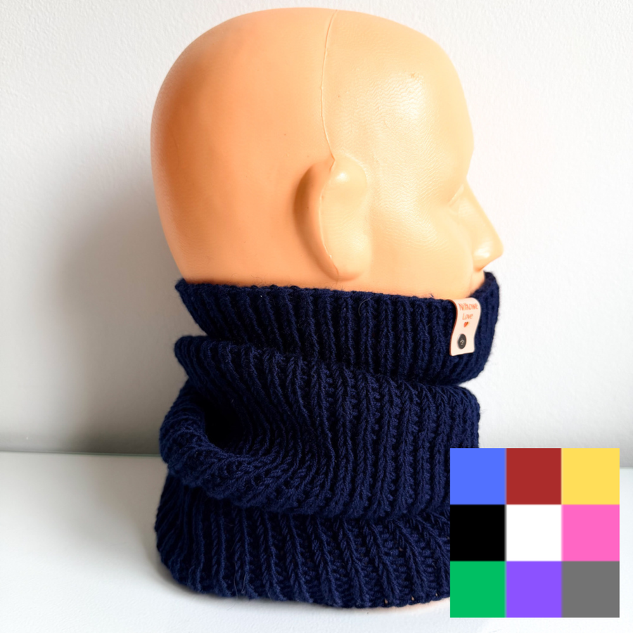 Ręcznie robiony KOMIN NANA 100% Baby Merino - WYBIERZ KOLOR